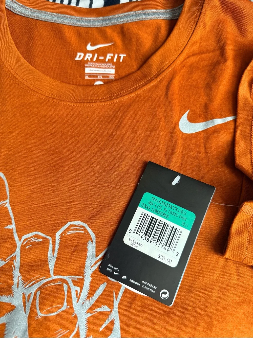 Nike Orange Dri-FIT Texas Hook 'Em Graphic T-Shirt
